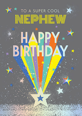 Cool Nephew Happy Birthday Card