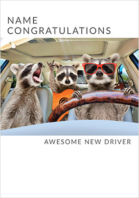 Driving Test Congratulations Personalised Card