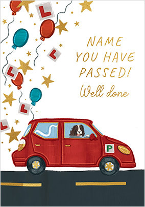 You Passed! Driving Test Congratulations Card