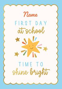 Tap to view First Day of School Personalised Card