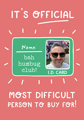 Difficult Person Christmas Card