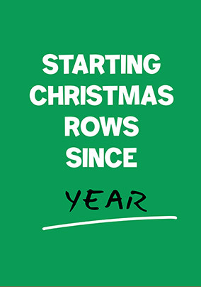 Starting Christmas Rows Card