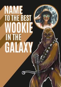 Tap to view Star Wars Chewbacca Photo Birthday Card