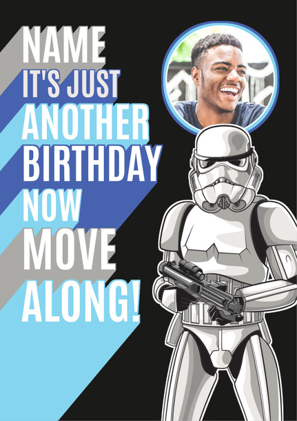 Star Wars Stormtrooper Photo Birthday Card