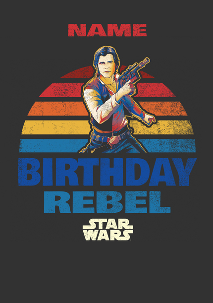 Star Wars Birthday Rebel Card