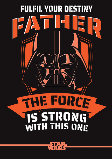 Star Wars Greetings From The Dark Side Father Birthday Card