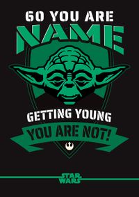 Tap to view Star Wars 60 You Are Yoda Birthday Card