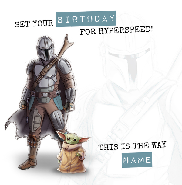 The Mandalorian - Grogu Birthday Card