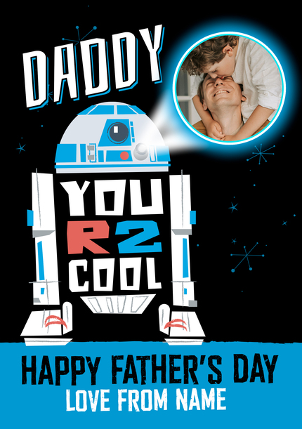Star Wars - R2Cool Daddy Happy Father's Day Photo Card