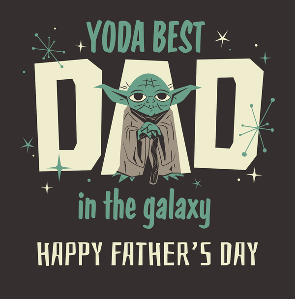 Star Wars - Yoda Best Dad Happy Father's Day Card
