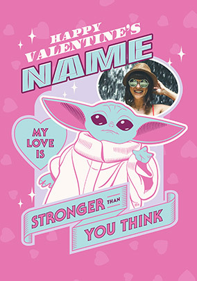 The Mandalorian Valentine's Day Photo Card