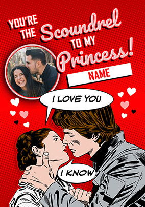 Star Wars Scoundrel To My Princess Valentine's Day Photo Card