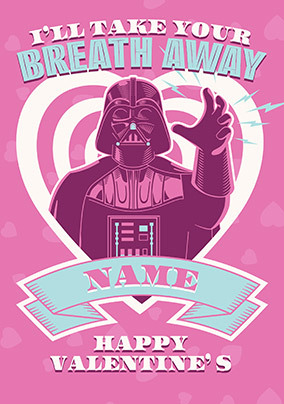 Star Wars Darth Vader Valentine's Day Card