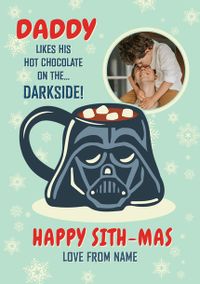 Tap to view Star Wars Daddy Hot Chocolate Christmas Photo Card