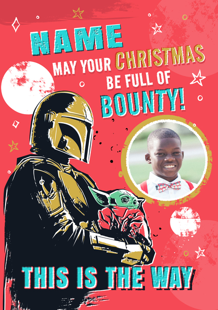 The Mandalorian This Is The Way Christmas Photo Card