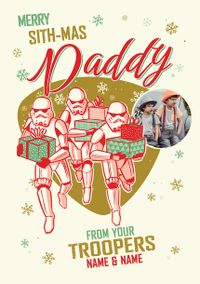 Tap to view Star Wars Daddy From your Little Troopers Christmas Card