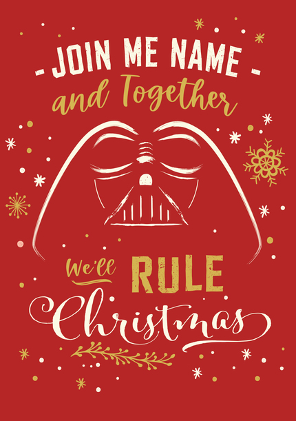 Star Wars Darth Vader Christmas Card