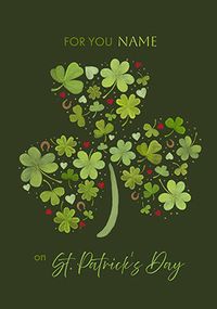 Tap to view Personalised Shamrock St Patrick's Day Card