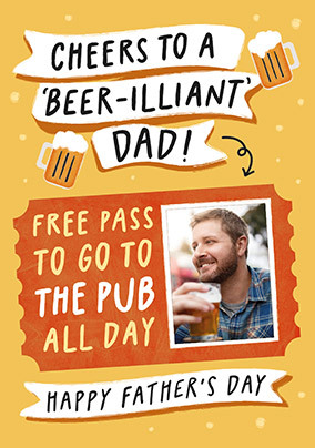 Pub Pass Father's Day Card