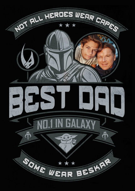 The Mandalorian - Best Dad Happy Father's Day Photo Card