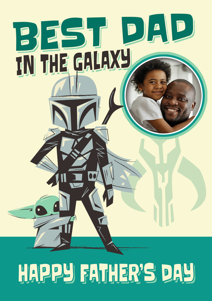 The Mandalorian Best Dad In The Galaxy Happy Father's Day Photo Card