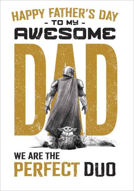 The Mandalorian - Perfect Duo Happy Father's Day Card