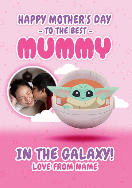 The Mandalorian Best Mummy Mother's Day Photo Card