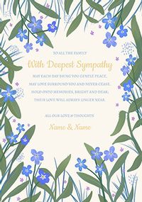 Tap to view Sympathy Verse Personalised Floral Card for Family