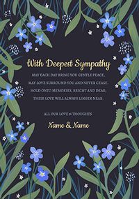 Tap to view Sympathy Verse Personalised Floral Card