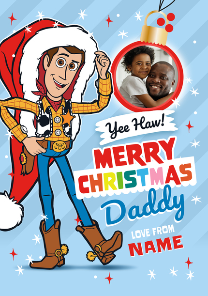 Toy Story Daddy Christmas Photo Card