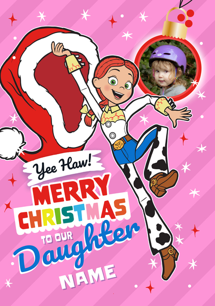 Toy Story Daughter Christmas Photo Card