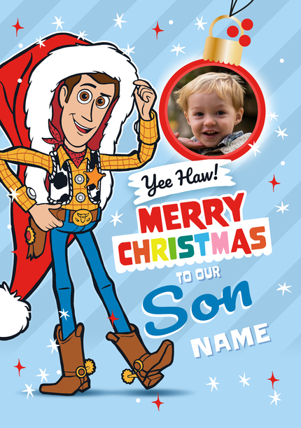 Toy Story Son Christmas Photo Card