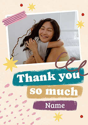 Scrapbook Photo Thank You Card