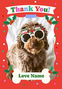 Tap to view Photo Xmas Thank You Card from the Dog