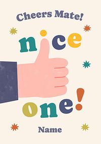 Tap to view Thumbs Up Personalised Thank You Card