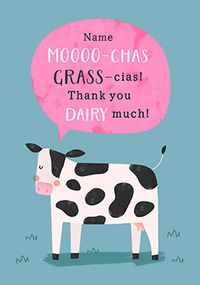 Tap to view Moooo-chas Grass-cias Thank You Card