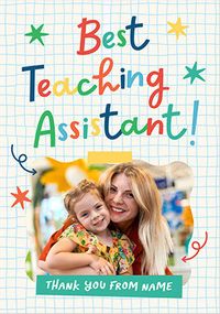 Tap to view Thank You Teaching Assistant Photo Upload Card