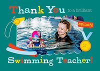 Tap to view Thank You Swimming Coach Landscape Photo Card