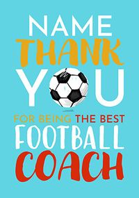 Tap to view Personalised Thank You Football Coach Card