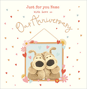Boofle - Our Anniversary Square Card