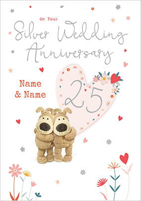 Boofle - Silver Wedding Anniversary Card