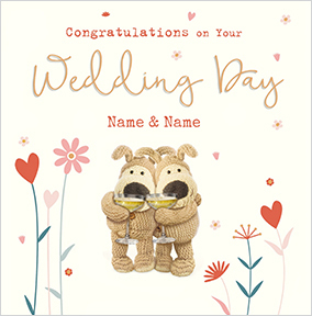 Boofle - Congratulations On Your Wedding Day Square Card