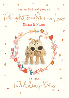 Boofle - Daughter and Son-In-Law Wedding Card