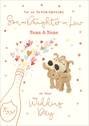 Boofle - Son And Daughter-In-Law Wedding Card
