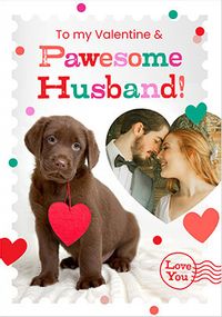 Tap to view Rachael Hale Pawsome Husband Valentine's Day Photo Card