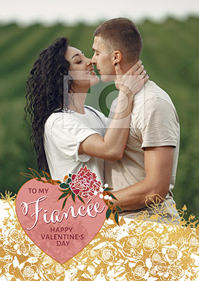 Fiancée Photo Valentine Card