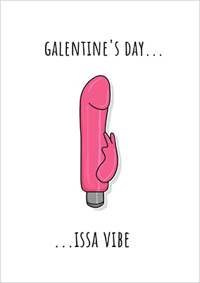 Galentine's Day Issa Vibe Personalised Card