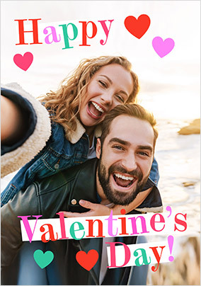 Happy Valentine's Day Photo Upload Card