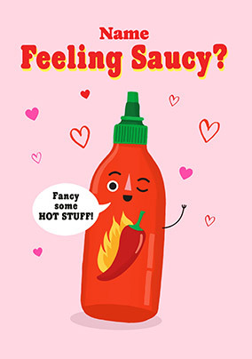 Hot Sauce Valentine's Day Card