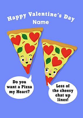 Pizza Valentine's Day Card